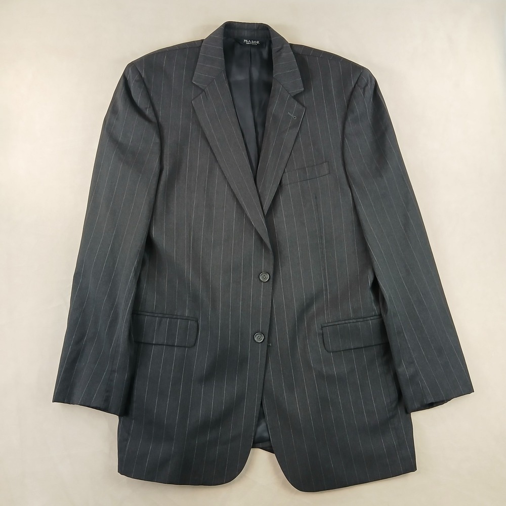 Jos A Bank 44XL Mens Sport Coat Jacket Charcoal‎ 22x35 44 XL